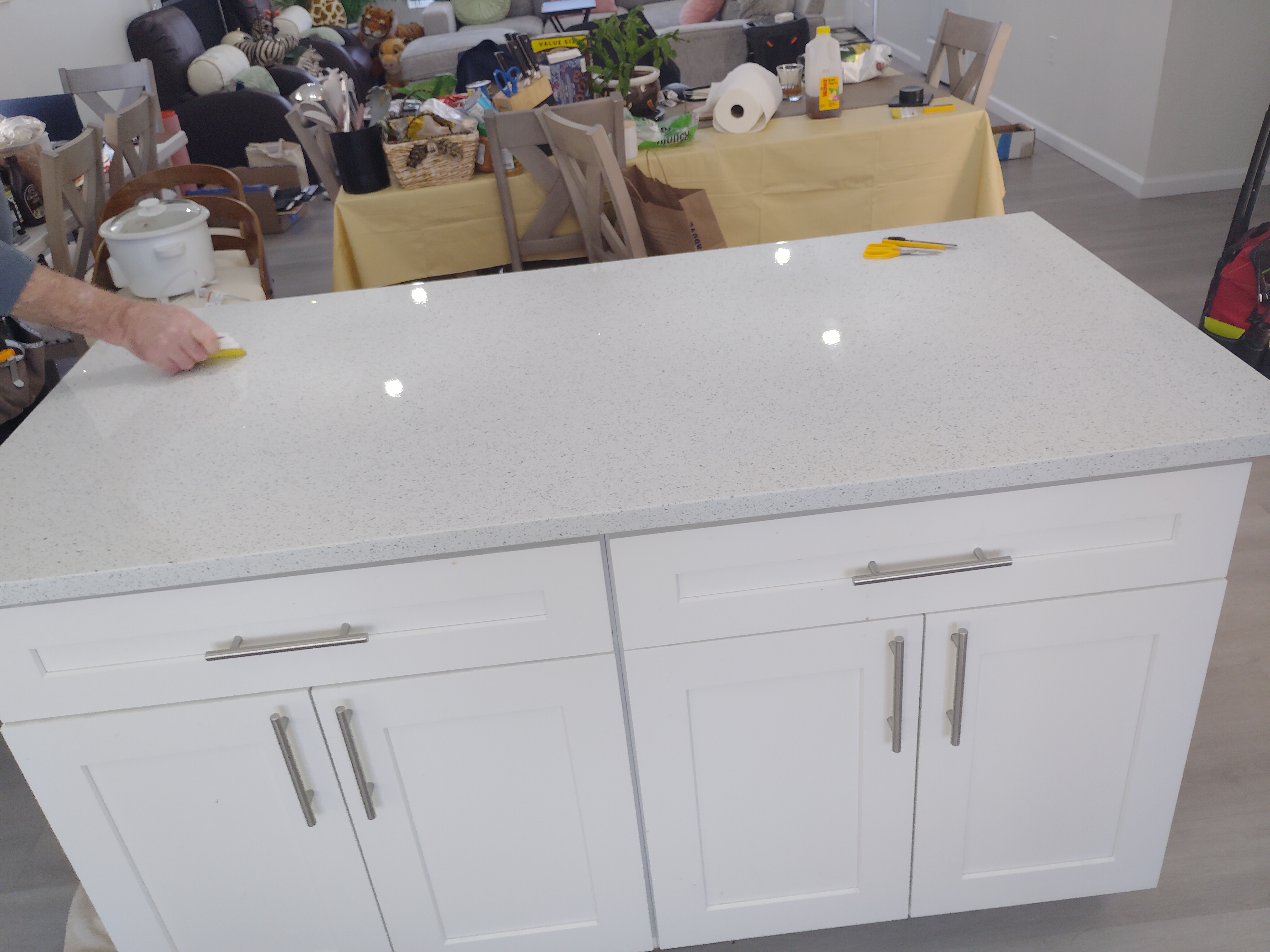 Countertop Protection Film Installation